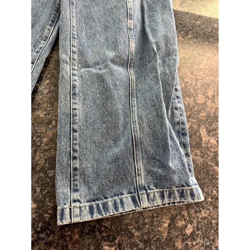 Kith Dana Logo Denim Pant Luka Wash Blue Wide Leg Jeans KHW060547-5078 Size 28 - Picture 13 of 16